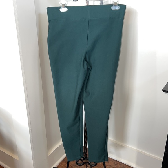 June & Hudson peacock green skinny pants - Picture 3 of 6